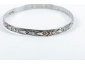 Three Incised Sterling Silver Bracelets 