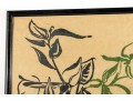 Oil On Rice Paper Belize City Plants Framed Art