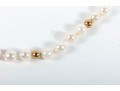 Knotted Cultured Pearl Necklaces, One On A 14k Yellow Gold Clasp