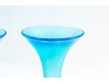Tiffin Glass Brilliancy Candlestick In Sky Blue