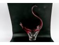 Chalet Canada Cranberry Art Glass Vase