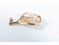 Franklin Mint 14k Yellow Gold Cultured Pearl Butterfly-Motif Earrings And Pendant