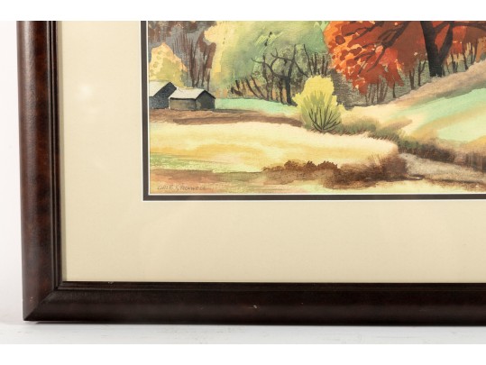 Gale Stockwell (American, B. 1907 - 1983) Original Watercolor Painting
