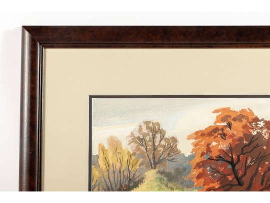 Gale Stockwell (American, B. 1907 - 1983) Original Watercolor Painting