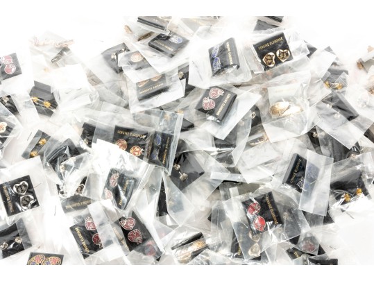 Large Collection Of Cloisonne Earrings