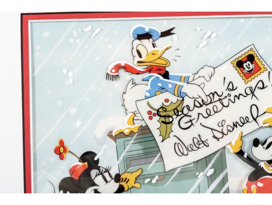 2000; Seasons Greetings Walt Disney Studios Limited Edition Sericel Print