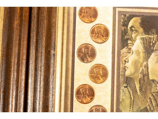 Three Vintage Framed Coinage Displays 