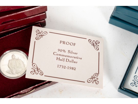 United States Mint 90% Silver Commemorative Half Dollar Coins