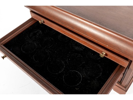 Mahogany 5 Drawer Coin Collectors Box Case