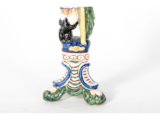Hand-Painted Vintage Delftware Porcelain Figurine