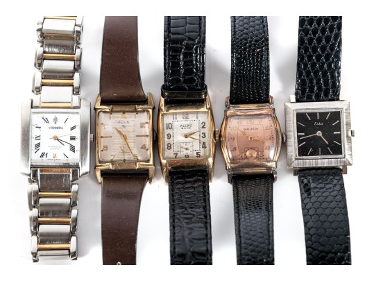 Five Miscellaneous Mixed Brand Vintage Watches 