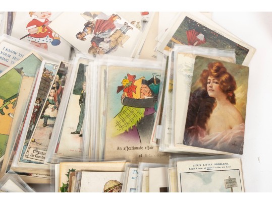Large Collection Of Vintage Written Postcards