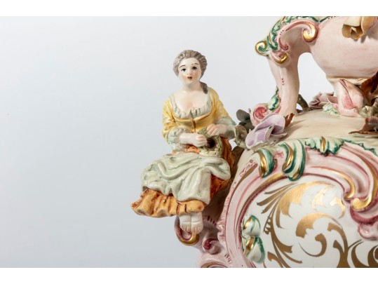 Vintage Italian Benrose Porcelain Table Lamps