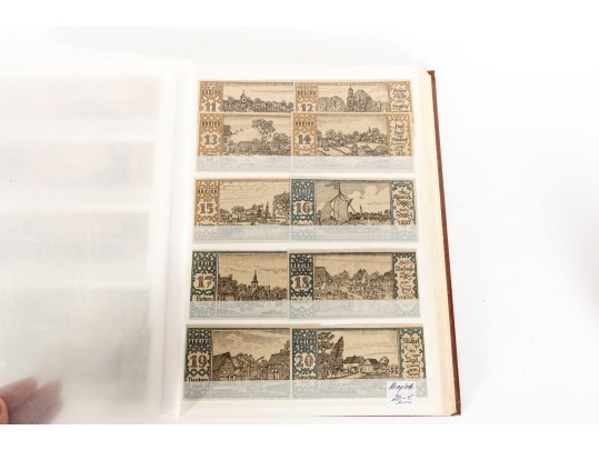 Book Of Vintage German Notgeld Bank Notes