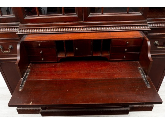 Mahogany China Cabinet & Secretary