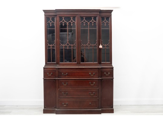 Mahogany China Cabinet & Secretary