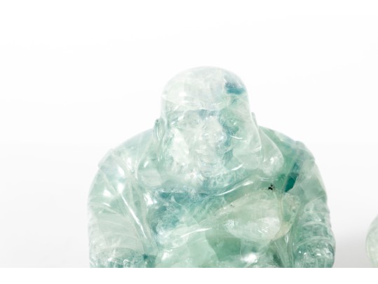 Green Flourite Budai Carvings 