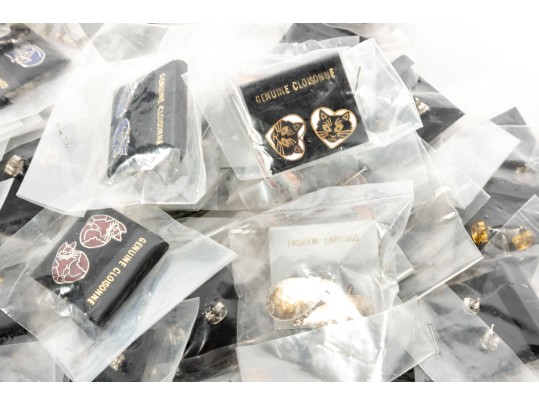 Large Collection Of Cloisonne Earrings