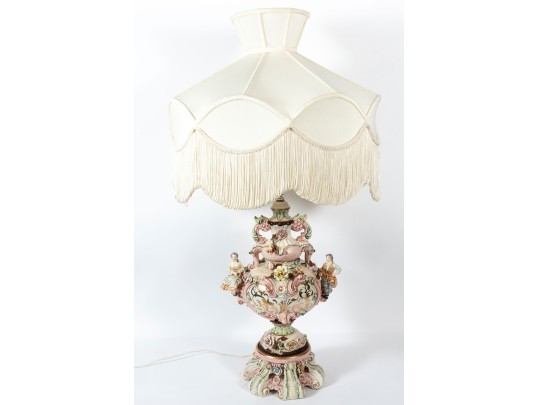 Vintage Italian Benrose Porcelain Table Lamps