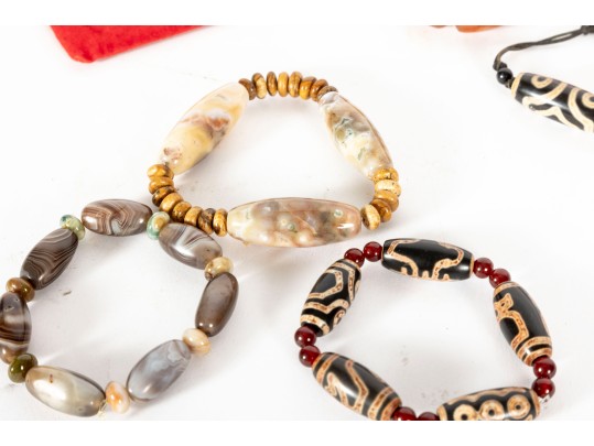 Tibetan Carnelian/Agate Necklaces & Bracelets