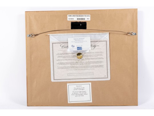 2000; Seasons Greetings Walt Disney Studios Limited Edition Sericel Print