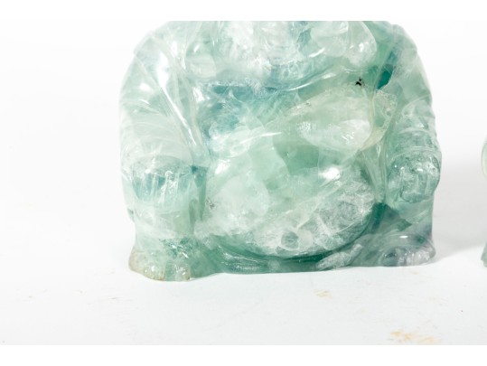 Green Flourite Budai Carvings 