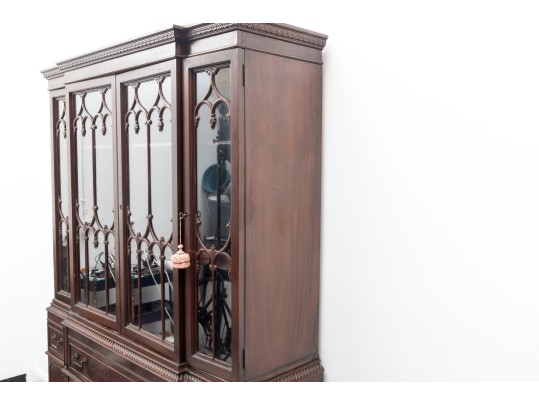 Mahogany China Cabinet & Secretary