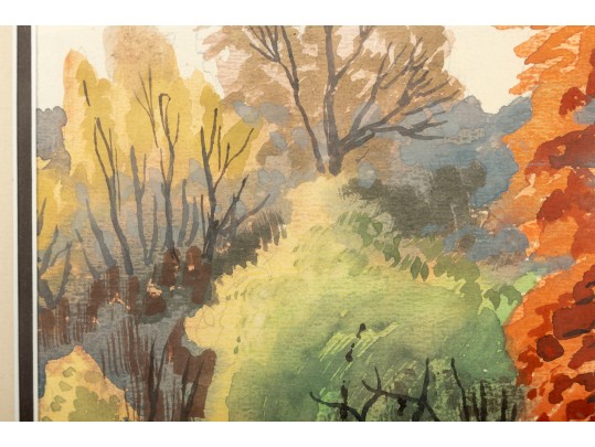 Gale Stockwell (American, B. 1907 - 1983) Original Watercolor Painting