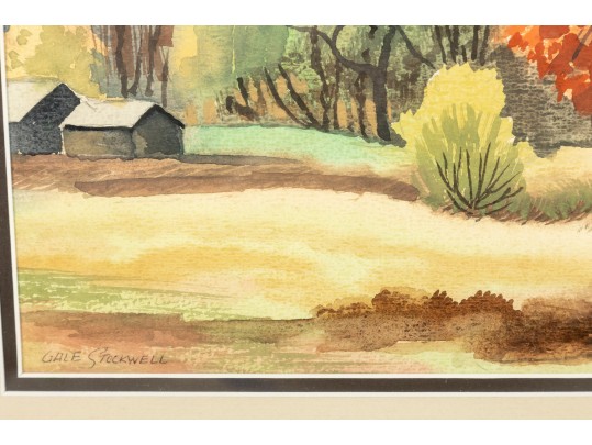 Gale Stockwell (American, B. 1907 - 1983) Original Watercolor Painting