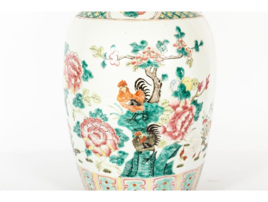 19th Century Chinese Export Famille Rose Vase 