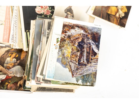 Assortment Of Antique Written Postcards 