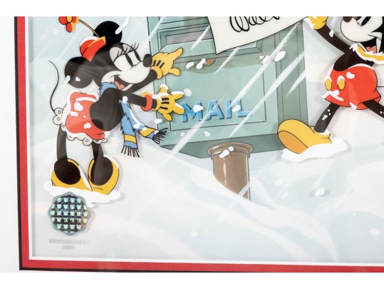 2000; Seasons Greetings Walt Disney Studios Limited Edition Sericel Print