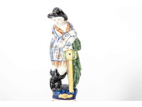 Hand-Painted Vintage Delftware Porcelain Figurine
