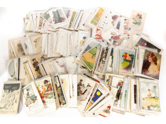 Large Collection Of Vintage Written Postcards
