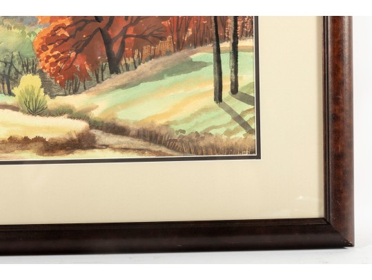Gale Stockwell (American, B. 1907 - 1983) Original Watercolor Painting