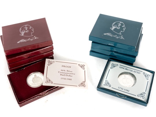 United States Mint 90% Silver Commemorative Half Dollar Coins