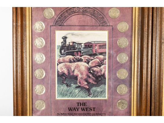 Three Vintage Framed Coinage Displays 