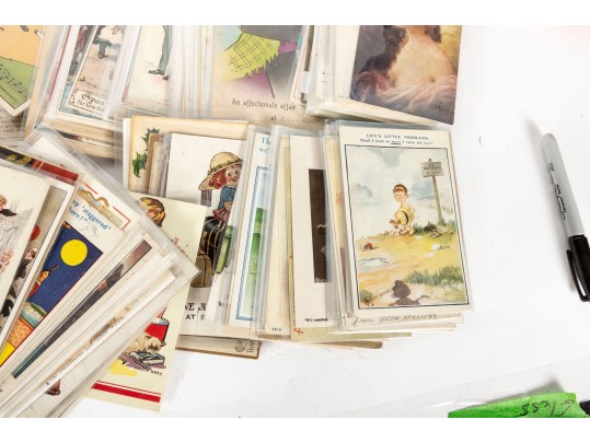 Large Collection Of Vintage Written Postcards