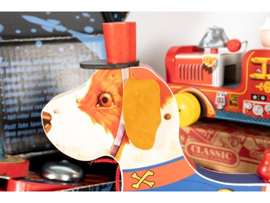 Vintage Fisher Price Space Blazer & Toy Town Toys