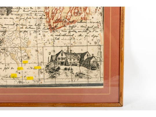 Michael Eizemann (Israel, B. 1934) Framed Lithograph Print