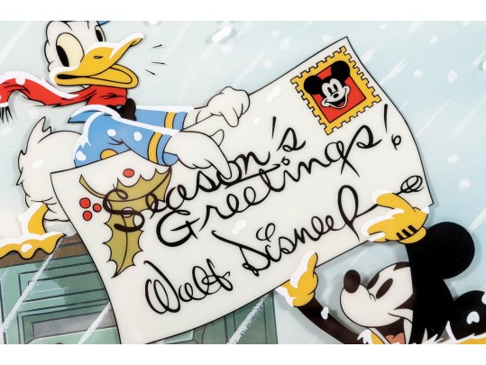2000; Seasons Greetings Walt Disney Studios Limited Edition Sericel Print