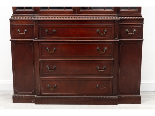 Mahogany China Cabinet & Secretary