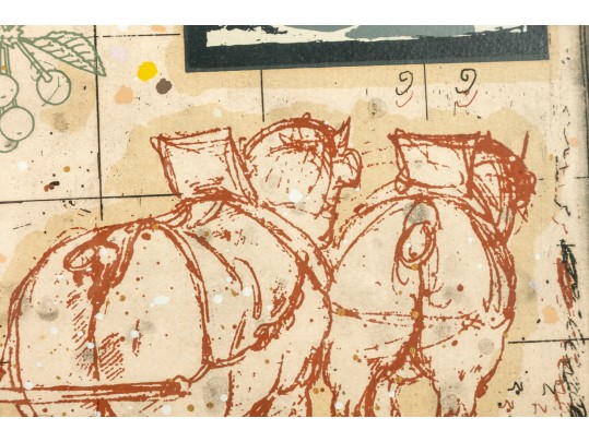 Michael Eizemann (Israel, B. 1934) Framed Lithograph Print