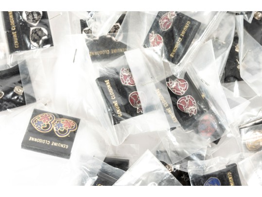 Large Collection Of Cloisonne Earrings