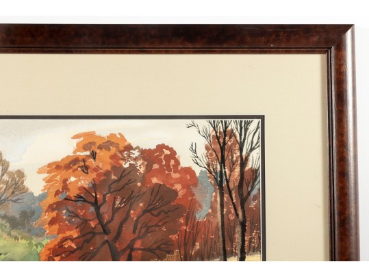 Gale Stockwell (American, B. 1907 - 1983) Original Watercolor Painting