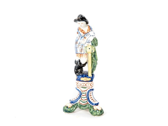Hand-Painted Vintage Delftware Porcelain Figurine