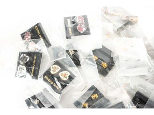 Large Collection Of Cloisonne Earrings