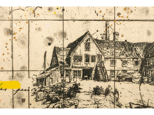 Michael Eizemann (Israel, B. 1934) Framed Lithograph Print