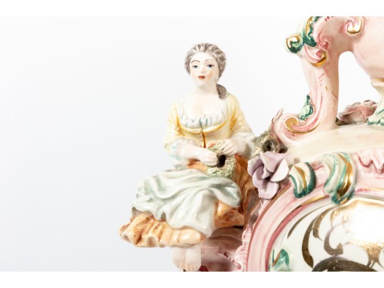 Vintage Italian Benrose Porcelain Table Lamps