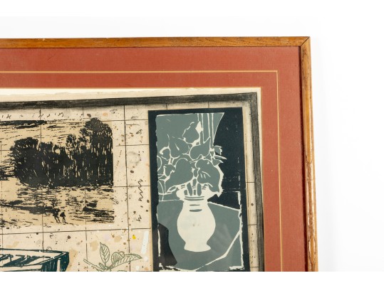 Michael Eizemann (Israel, B. 1934) Framed Lithograph Print